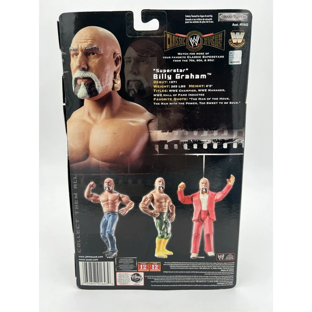 VTG WWE Classic Superstars Billy Graham Figure Limited Edition Jakks Pink Suit